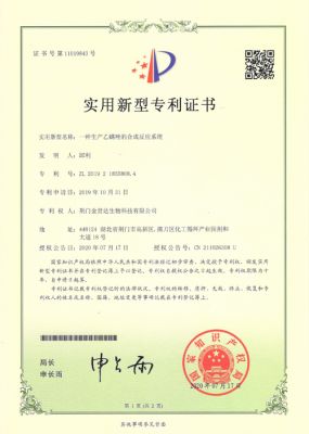 Patent certificate